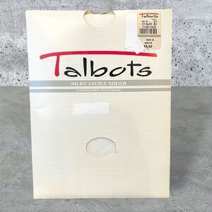 TALBOTS Silky Lycra Sheer Control Top Pantyhose WHITE Women’s Size B ***NEW***
